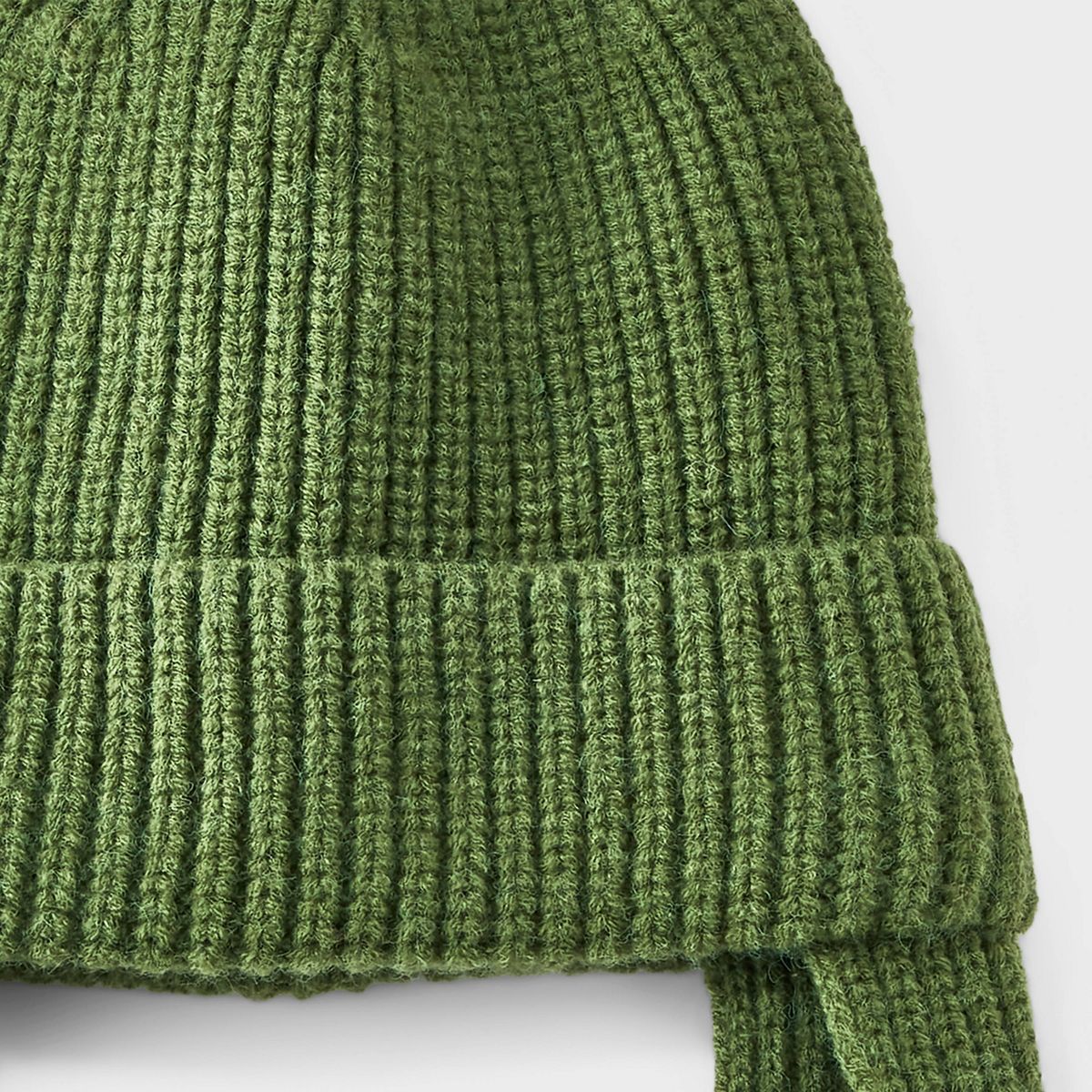 Boys' Ribbed Snow Cap Knit Beanie Hat - Cat & Jack™ Green - thumbnail 3