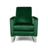 Push Back Recliner Chair with Plush Seating and High Stainless Steel Legs - 2 of 4