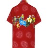 LA LEELA Men's Hawaiian Shirts Short Sleeve Button Down Shirt Mens Casual Shirts Holiday Tropical Beach Summer Party Shirts Funny - 2 of 4
