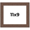 PosterPalooza | 11x9 Wide Barnwood Picture Frame, UV Acrylic, 6 Finishes - Grey, Brown, White, and Black - 2 of 4