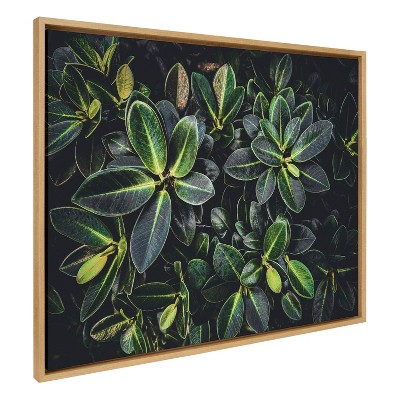 Kate & Laurel All Things Decor 31.5"x41.5" Sylvie Botanical Greenery Plant Wall Framed Wall Art: Contemporary Home Office Decor