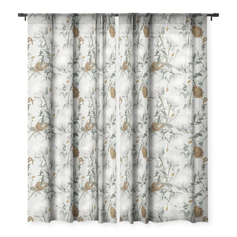 Iveta Abolina Helaine Single Panel Sheer Window Curtain - Deny Designs, 3 of 4