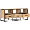 vidaXL TV Stand 43.3 in.x11.8 in.x17.7 in. Rough Mango Wood - 2 of 4