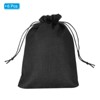 Unique Bargains Cotton Linen Bank Coin Change Bag with Drawstring 6 Pcs - 3 of 4