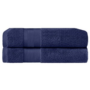 Luxury Cotton Heavyweight Solid Plush Towel Set by Blue Nile Mills - 1 of 4