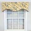 RLF Home 100% Cotton Sunrise Cornice  Fully lined Windows Rod Pocket Valance 50" x 17"  Yellow - 2 of 4