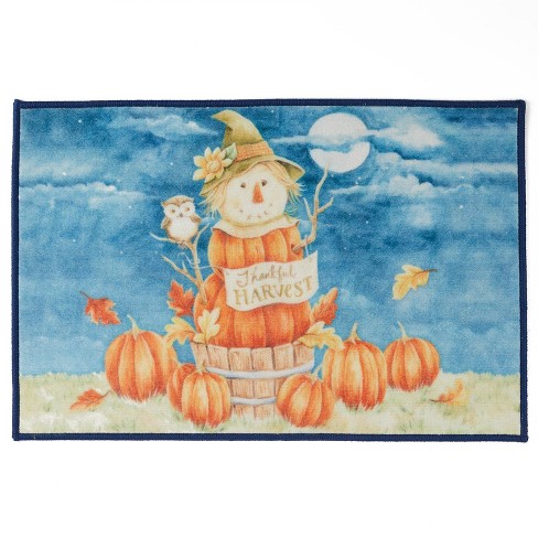 Scarecrow Harvest Memory Foam Bath Rug - image 1 of 4