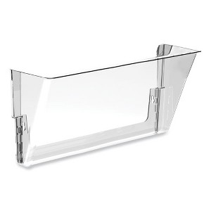 Storex Wall File, Letter Size, 13" x 4" x 7", Clear - 1 of 4
