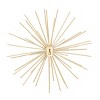 Contemporary Metal Starburst 3D Wall Decor Set of 3 Gold - Olivia & May: Modern Abstract Art, Indoor Vertical Display - 3 of 4