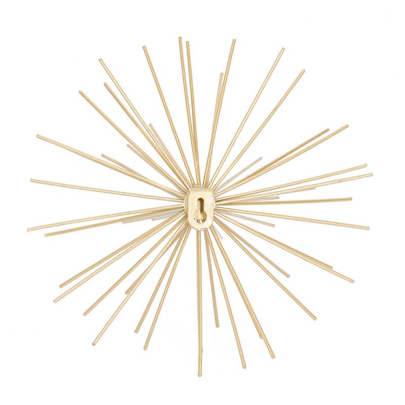 Contemporary Metal Starburst 3D Wall Decor Set of 3 Gold - Olivia &#38; May, 4 of 19