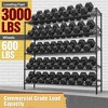 HOMDOX 5-Tier Heavy Duty Metal Storage Rack 60"W x 24"D x 82"H, 3000LBS Adjustable Wire Metal Shelves for Storage, Free Standing Storage Shelf Units - 3 of 4