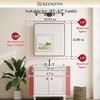 Keonjinn Metal Framed Rectangular Framed Recessed/Surface Mount Medicine Cabinet with Mirror - 3 of 4