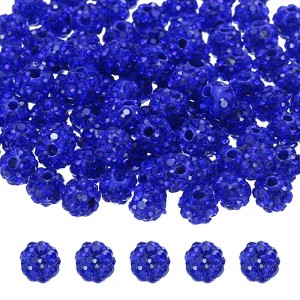 Unique Bargains Pave Crystal Sparkly Round Necklace Bracelet Rhinestone Beads 100 Pcs - 1 of 4