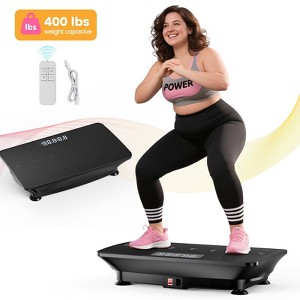 FEIERDUN Vibration Plate Exercise Machine, Power Waver Vibration Plate Platform Whole Body Vibration Plate Machine Helps Weight Loss - 1 of 4