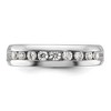 Black Bow Jewelry 5.25mm 14K White Gold 9-Stone 1/2 Ctw Diamond Standard Fit Band - 2 of 4