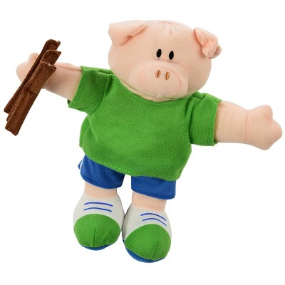 Детские куклы Constructive Playthings Three Little Pigs Hand Puppet Set – 4 Soft Storytelling Puppets for Imaginative Play - All Ages — фото 7