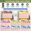 6 Drawer Dresser with LED Lights, Modern Large Capacity Storage Cabinet - 3 of 4