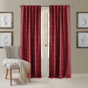 Antonia Blackout Window Curtain Panel - Elrene Home Fashions - 1 of 4