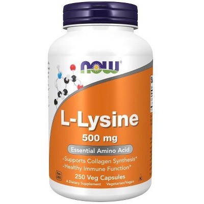 Lysine 500mg By Now Foods - 250 Capsule : Target