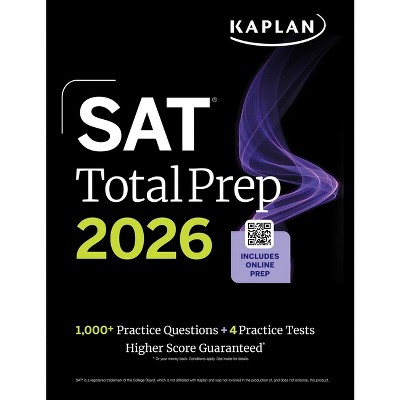 SAT Total Prep 2026: Includes 4 Full Length Practice Tests, 1,100+ Practice Questions + 1 Year Access to Online Quizzes and Video Lessons and