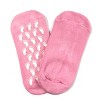 Wrapables Women Ankle Length Non-Skid Gripper Socks (Set of 3), Lavender, Hot Pink, Mint - 3 of 4