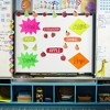 Juvale 18 Piece Neon Poster Board Cutouts, 6 Starburst Shaped Signs for School Projects, Decorating Supplies, Sales, 11 x 14 In - 3 of 4