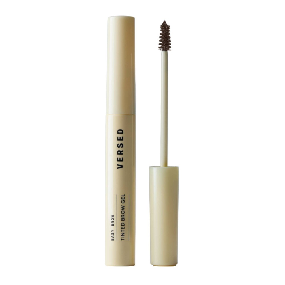 Versed Easy Brow Tinted Brow Gel - Black Brown - 0.14oz: Vegan, Silicone-Free, No Fragrance Added, Eyebrow Enhancer