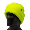 Adult Fleece Caps - High Vis Yellow with Double Cuff for Extra Warmth - 3 of 3