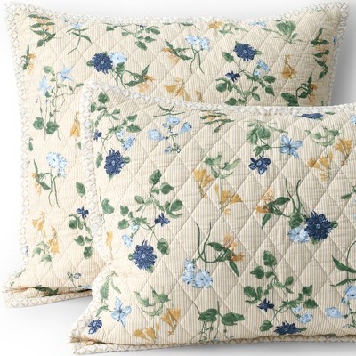 Lands' End Solid Diamond Double Voile Pillow Sham