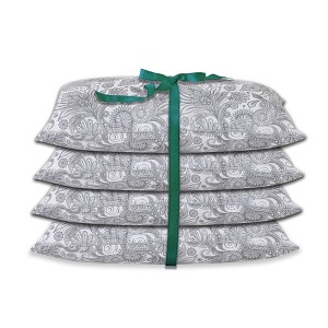 Dr. Pillow Paisley Pedic pillow 4 Pack Of Pillow– Soft, Supportive Memory Foam Pillows for Neck & Back Pain Relief, Sleep Comfort, and Alignment - 1 of 4