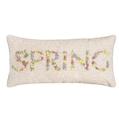 C&F Home 12" x 24" Spring Ribbon Art Throw Pillow