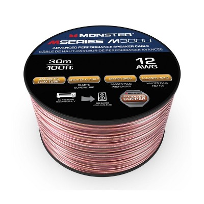 Monster Compact High Performance Xp Speaker Wire Cable Spool