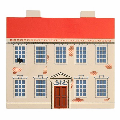 Cat's Meow Village 4.5 Inch John Witherspoon Home 1992 Collectors Club Declaration Series Village Buildings