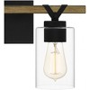 Quoizel Lighting Devon Court 2 - Light Vanity in  Matte Black - 3 of 4