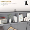 NicBex 35 inch Hall Tree for Hallway,Modern Coat Rack with 2 Storage Drawers and 4 Hooks,Entryway Furniture for Hallway,Living Room,Bedroom,Gray/Black - 4 of 4