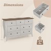 HDZNVF Closet Storage Organizer with 5 Folding Fabric Drawers and Anti-tipping Kit - 2 of 4