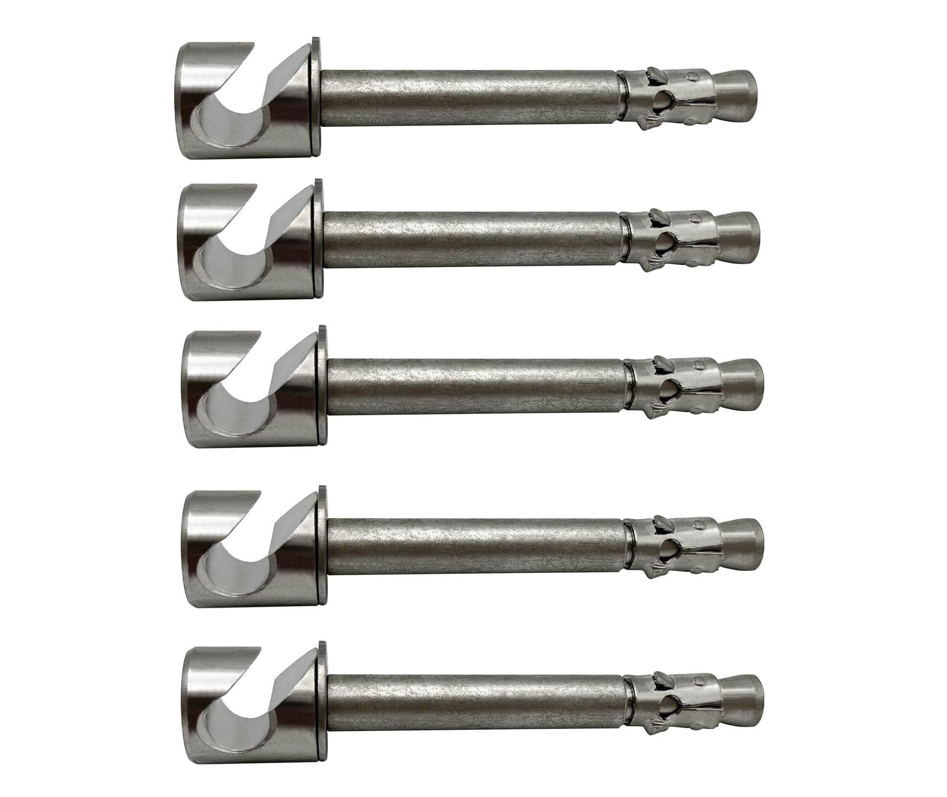 Poolzilla Stainless Steel 3" Wall Anchor for Pool Safety Covers, (5 Pack)