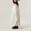 Anna-Kaci Women's Asymmetrical Layered Lace Maxi Skirt with Flowing Ruffle Drapes - 4 of 4