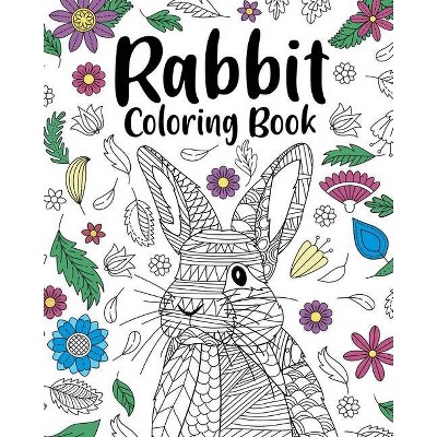 Rabbit Coloring Book - by  Paperland (Paperback)