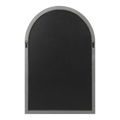 Joffrey Gray Wood Arched Full Length Wall Mirror