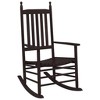 vidaXL Rocking Chairs with Curved Seats 2 pcs Brown Solid Wood Poplar - 4 of 4