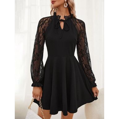 chinese dress ladies Women's Holiday Party Sequin Beaded Lace Up Long Sleeved Dress Dresses  Target Womens Dresses, 7-gold, XL : Amazon.ie: Fashion main image 0