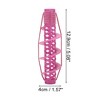 Unique Bargains Women's Heatless Voluminous Hair Roller 5.08"x1.57" Rose Red 2pcs - 4 of 4