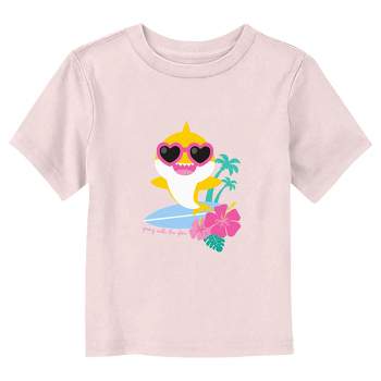 Toddler's Baby Shark Tropical Going With the Flow T-Shirt