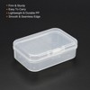 Unique Bargains Plastic Rectangular Storage Case with Hinged Lid 4 Pcs - 4 of 4