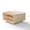 Belord Farmhouse Lift-Top Coffee Table with Hidden Storage, Square Living Room Coffee Table with Lift-Up Desk and Storage Compartment - 4 of 4