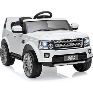 12V Licensed Land Rover Kids Ride On Car, Remote Control, MP3, LED Lights, Dual Motors, Green, Ages 3–8 - 1 of 4