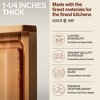John Boos Large Maple Wood Cutting Board for Kitchen, Reversible Edge Grain Boos Block w/ Gravy Groove - 3 of 4