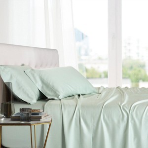 Egyptian Linens Olympic Queen Bed Sheet Set - 100% Bamboo Viscose - 1 of 4