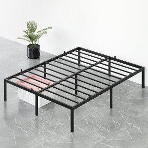 14 Inch Heavy Duty Twin Metal Bed Frame with Sturdy Slat Support - Modern Platform Bed, No Box Spring Needed, Easy Assembly, Minimalist Design - 1 of 4